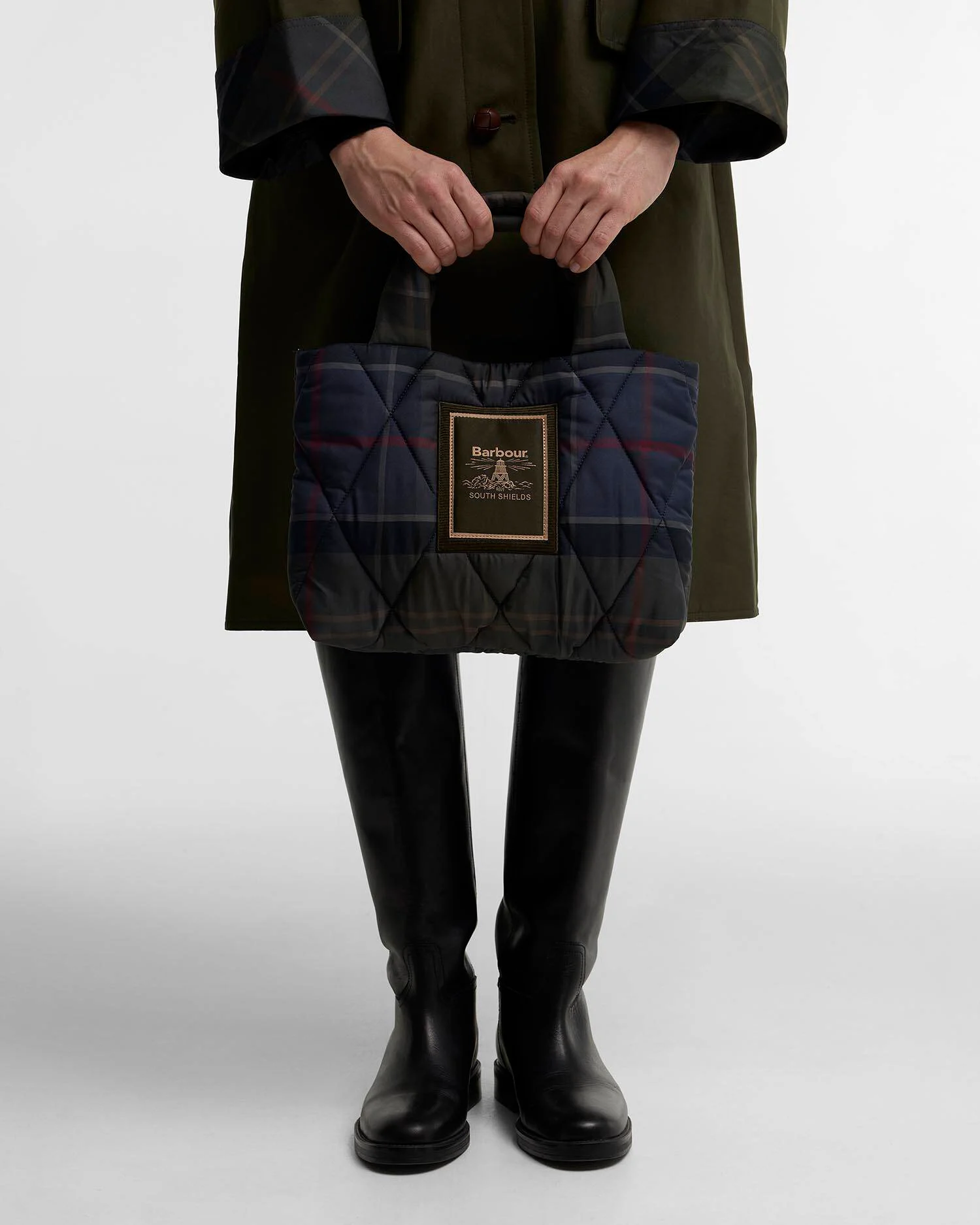 Barbour donna mini borsa trapuntata tartan ARLEN - immagine 2