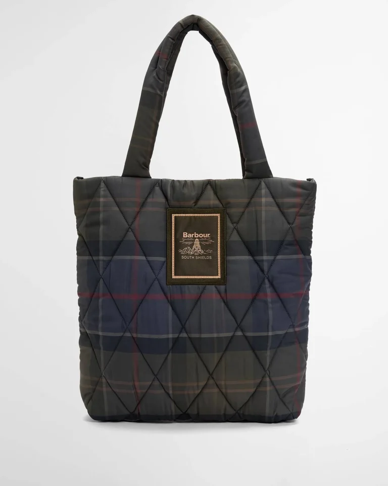 Barbour donna borsa trapuntata tartan ARLENE