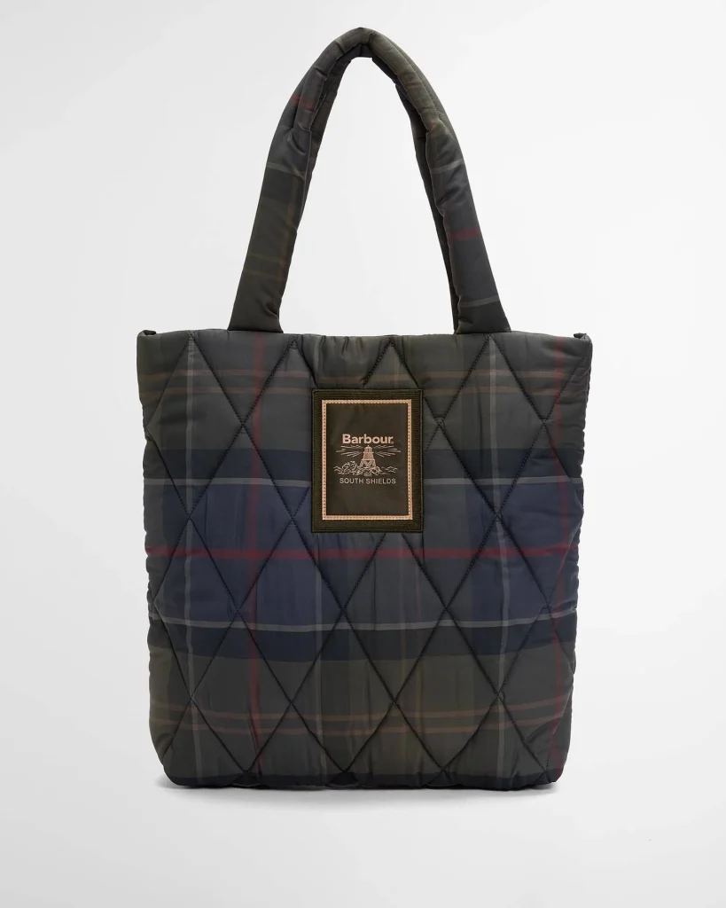 Barbour donna borsa trapuntata tartan ARLENE