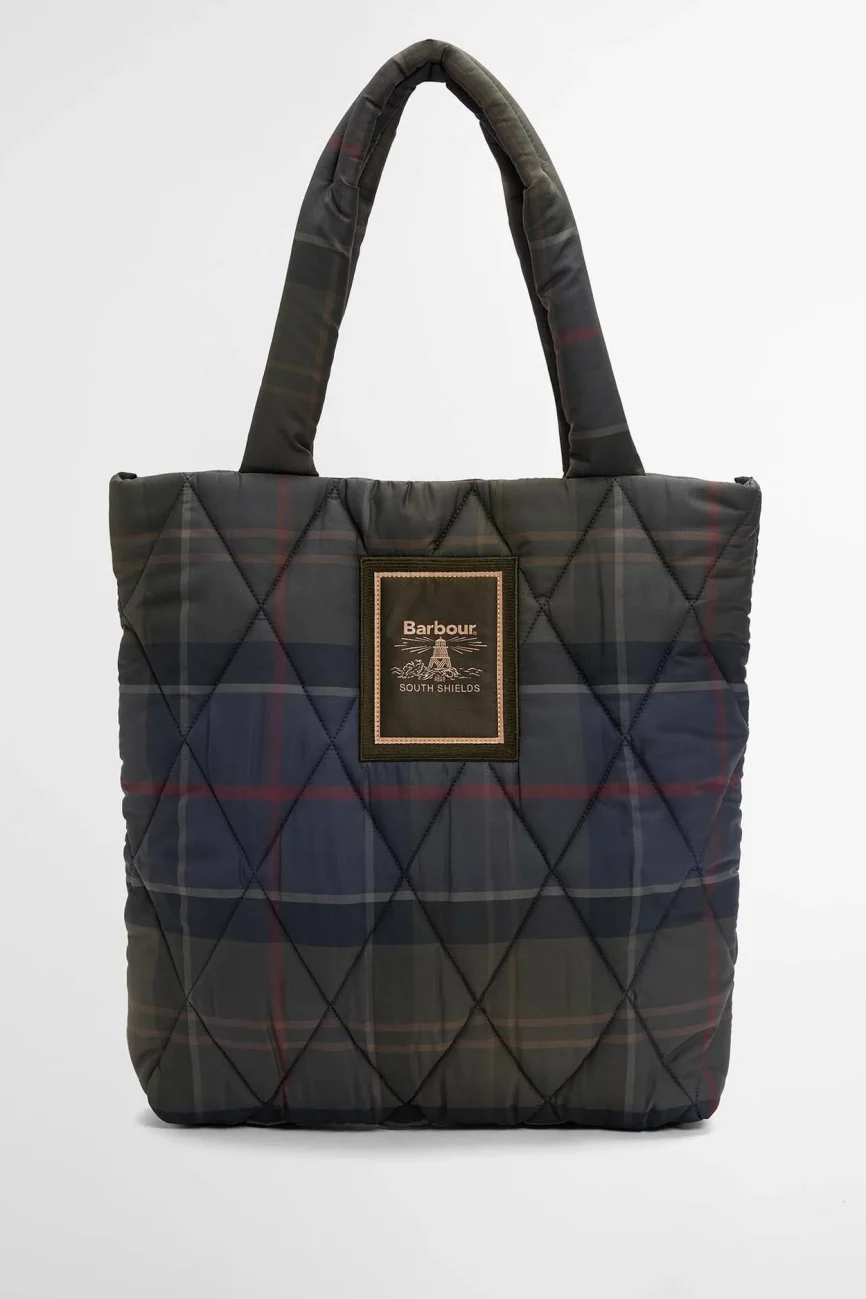 Barbour donna borsa trapuntata tartan ARLENE