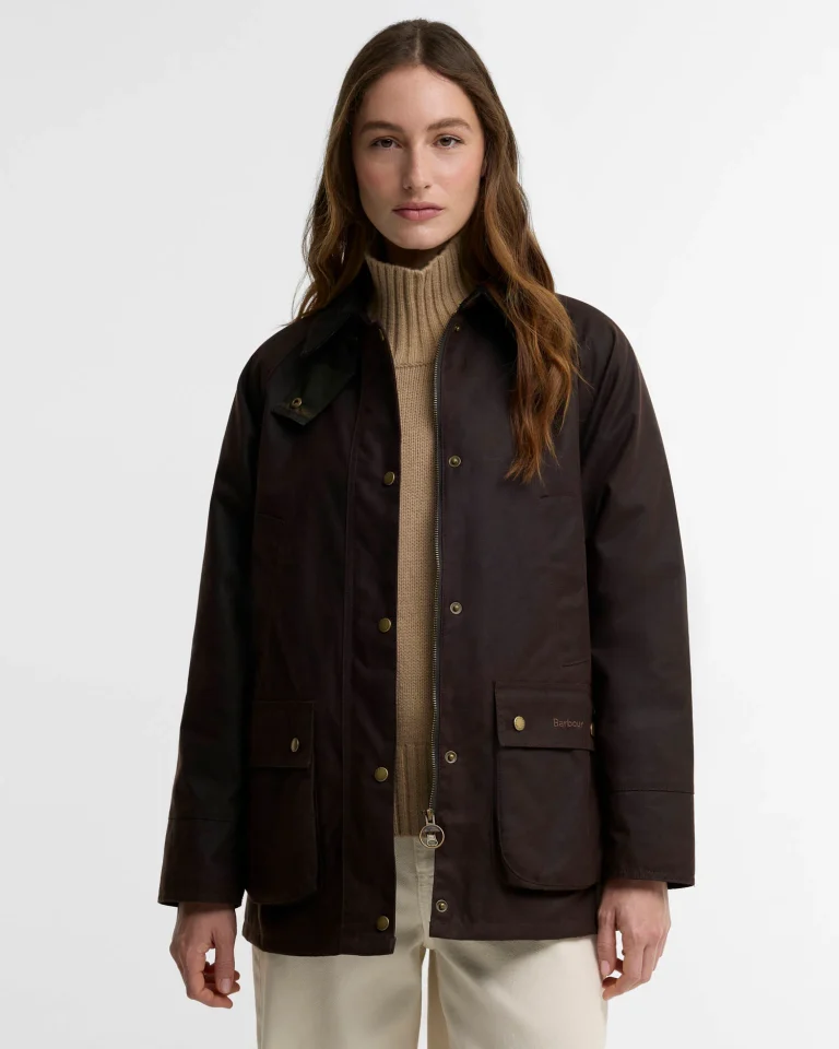 Barbour donna giacca cerata marrone ACORN