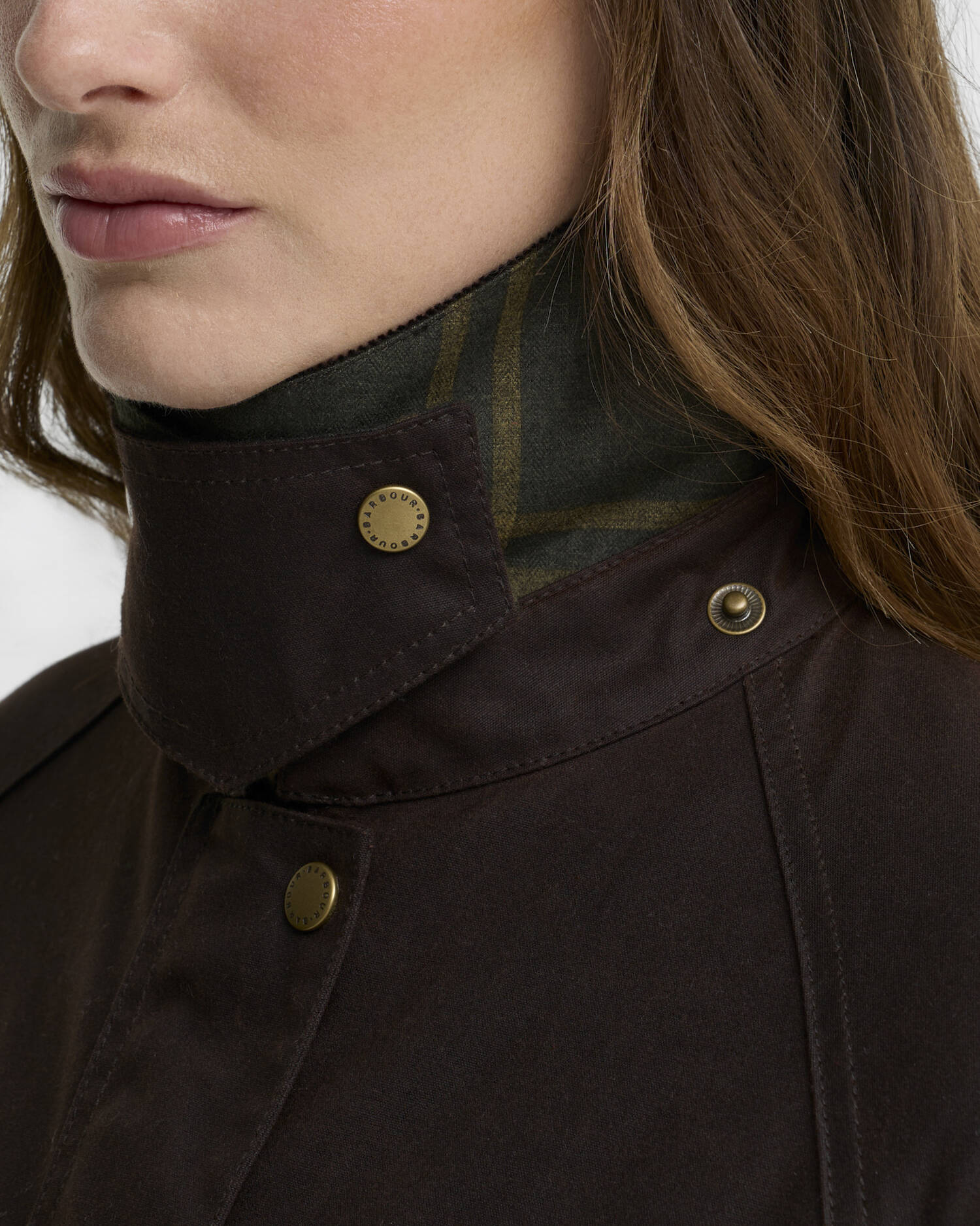 Barbour donna giacca cerata marrone ACORN - immagine 2