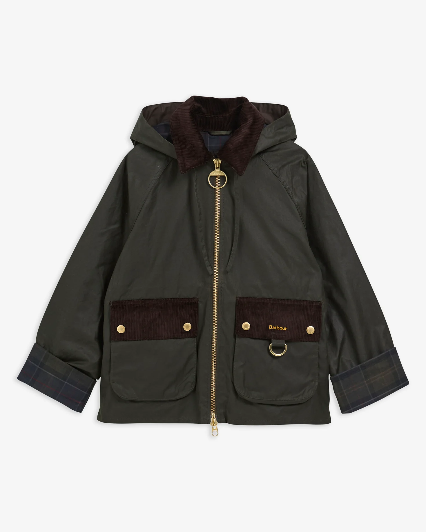 Barbour donna giacca cerata verde CARVILLE