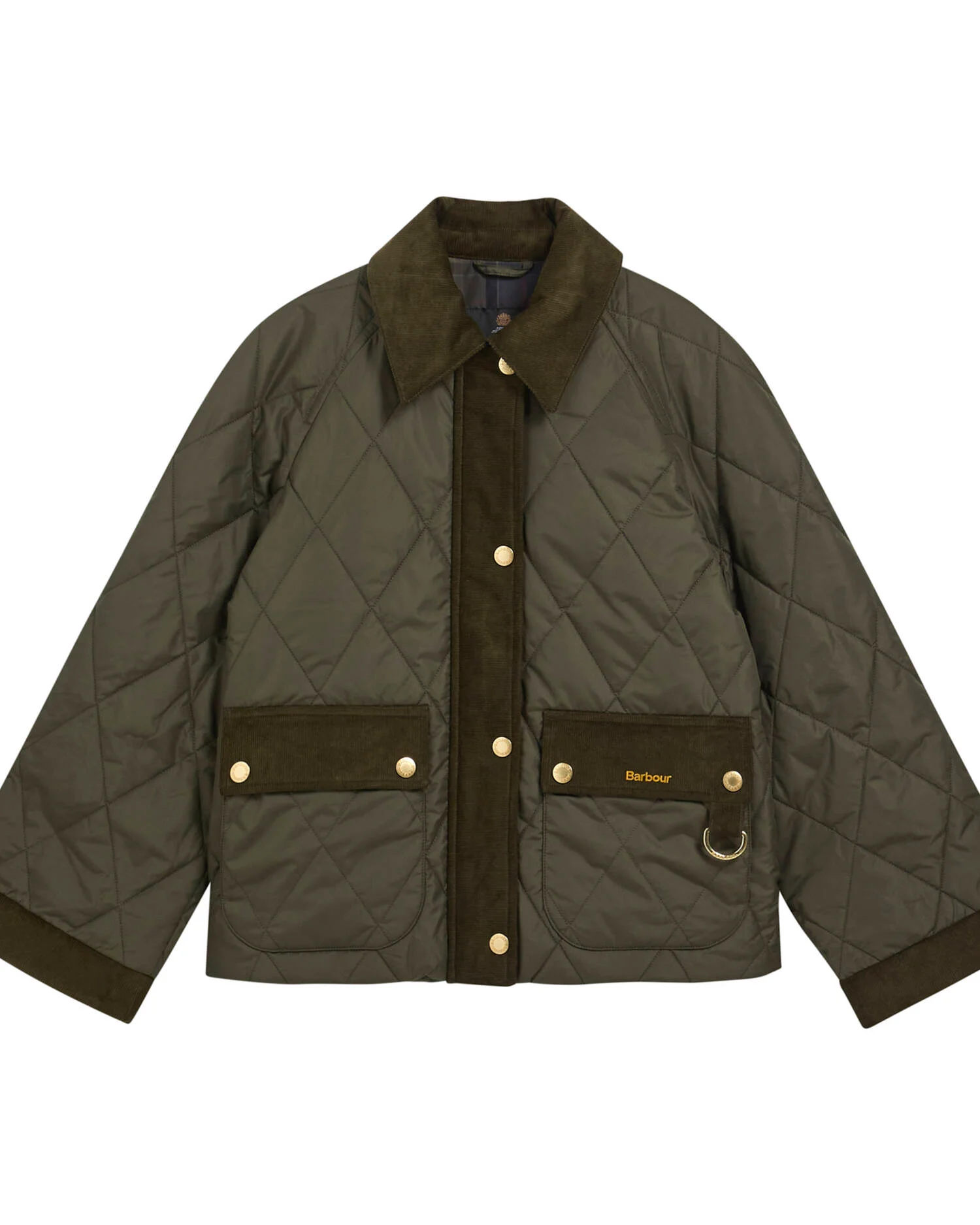 Barbour donna giacca trapuntata corta verde KILNWICK - immagine 4