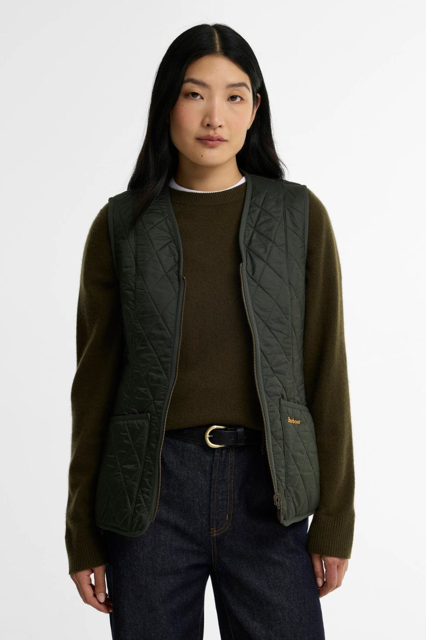 Barbour donna gilet interno verde BETTY