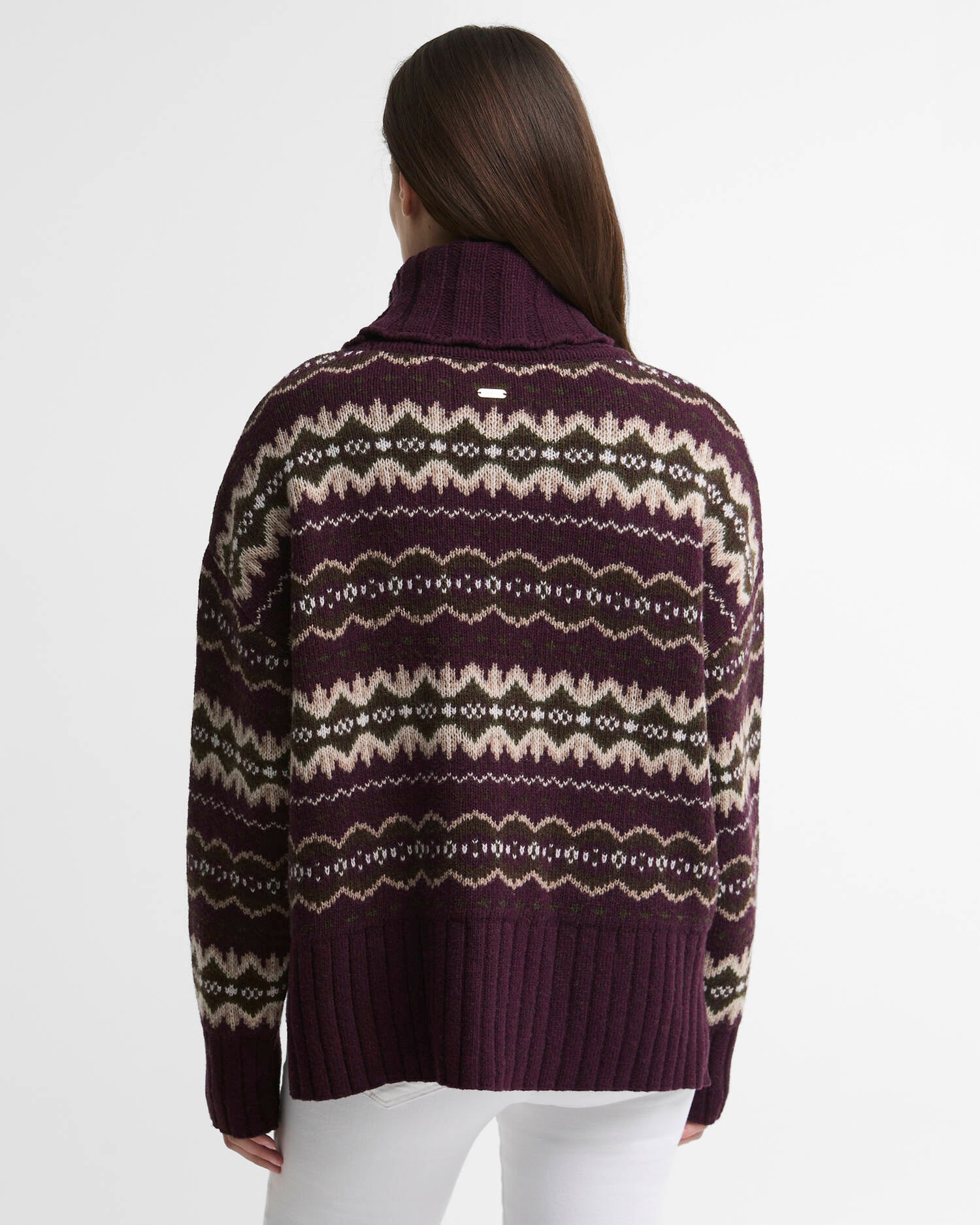 Barbour donna maglia dolcevita motivo Fair Isle HELEN - immagine 4