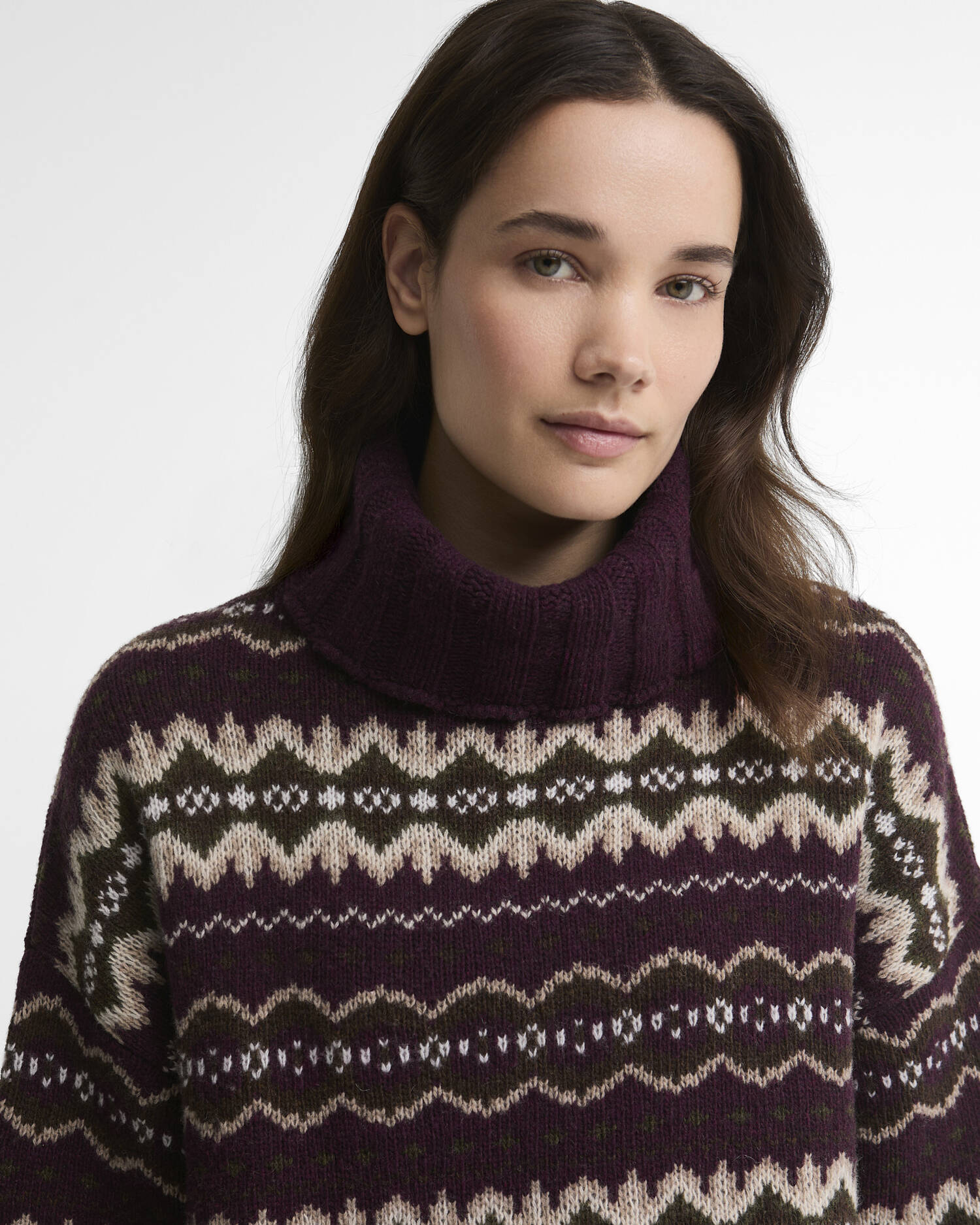Barbour donna maglia dolcevita motivo Fair Isle HELEN - immagine 2