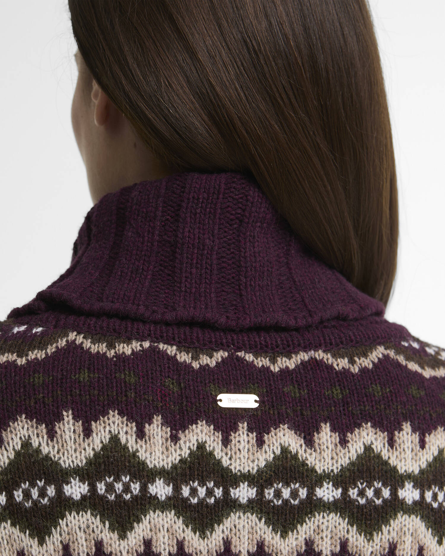 Barbour donna maglia dolcevita motivo Fair Isle HELEN - immagine 3