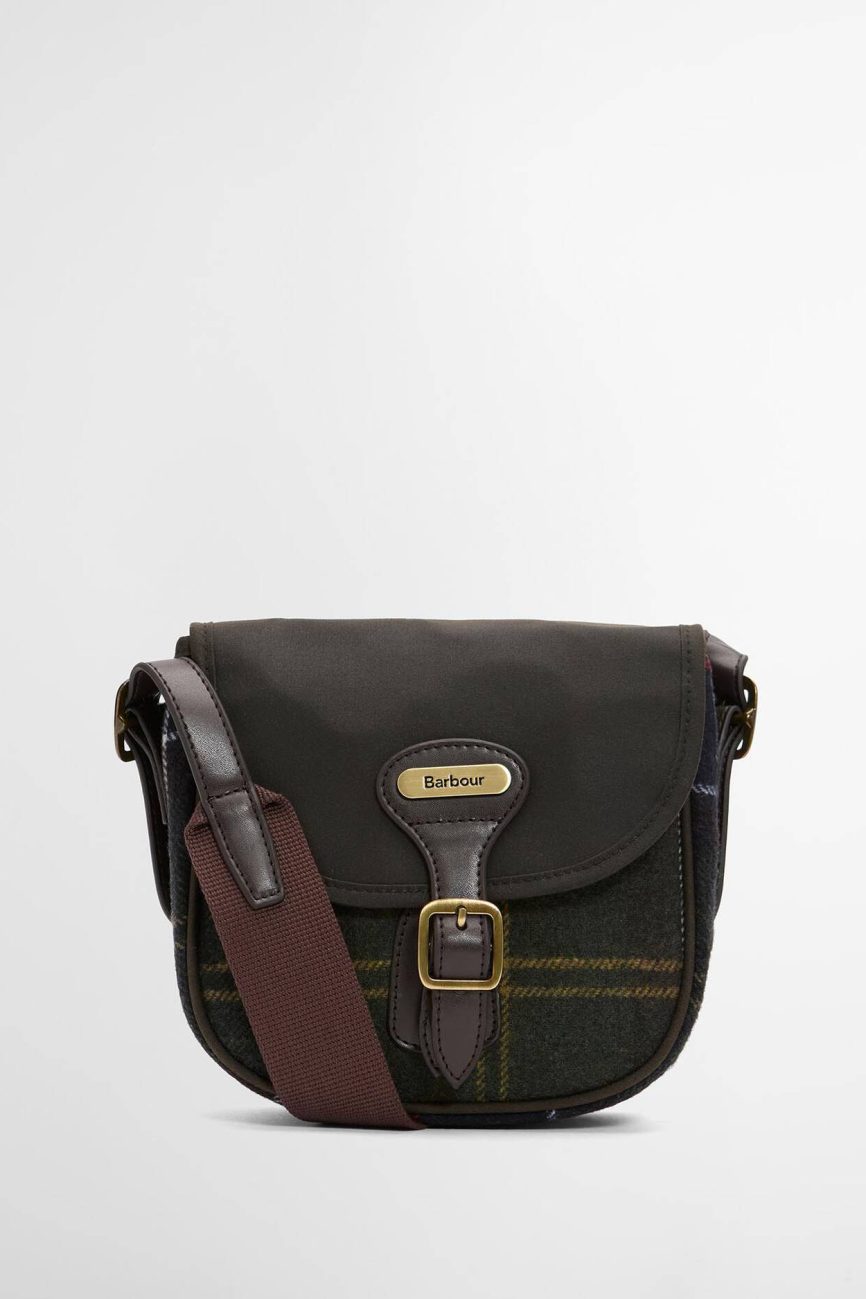 Barbour donna mini borsa a tracolla tartan WHITLEY