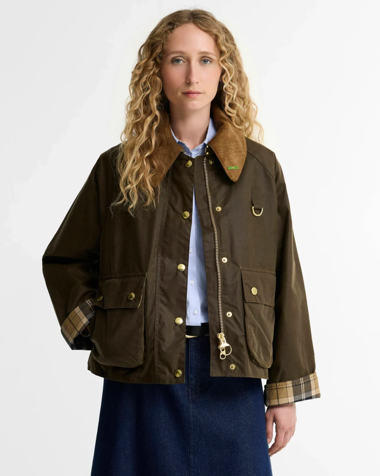 Barbour donna giacca cerata verde MODERN SPEY ICONS