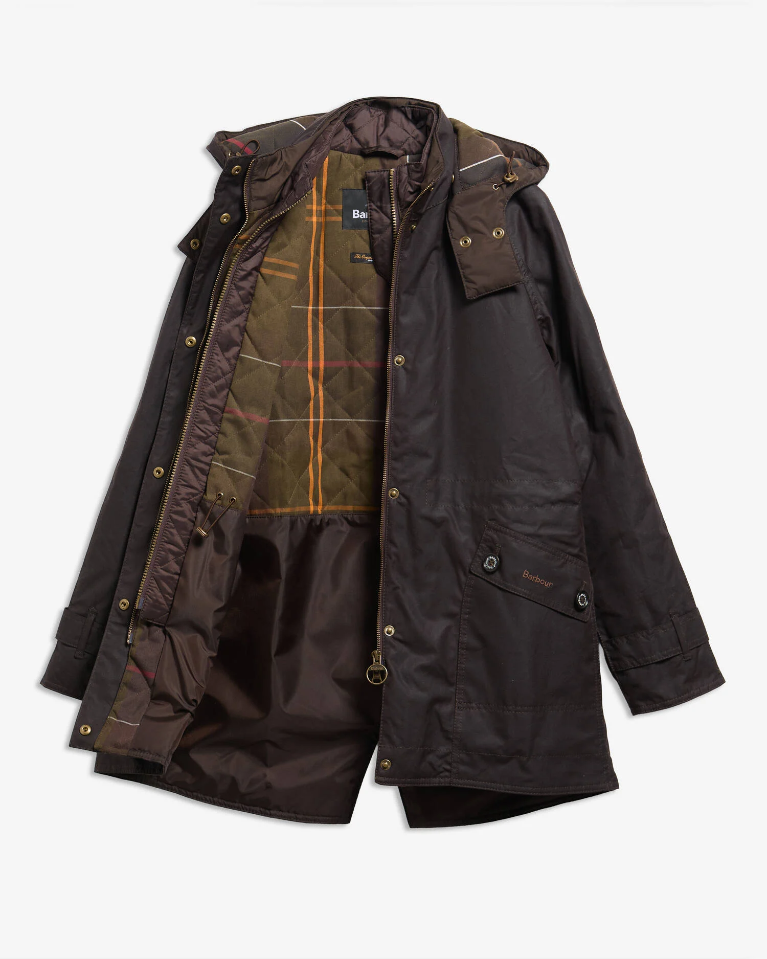 Barbour donna parka cerato marrone rustic CANNICH - immagine 6