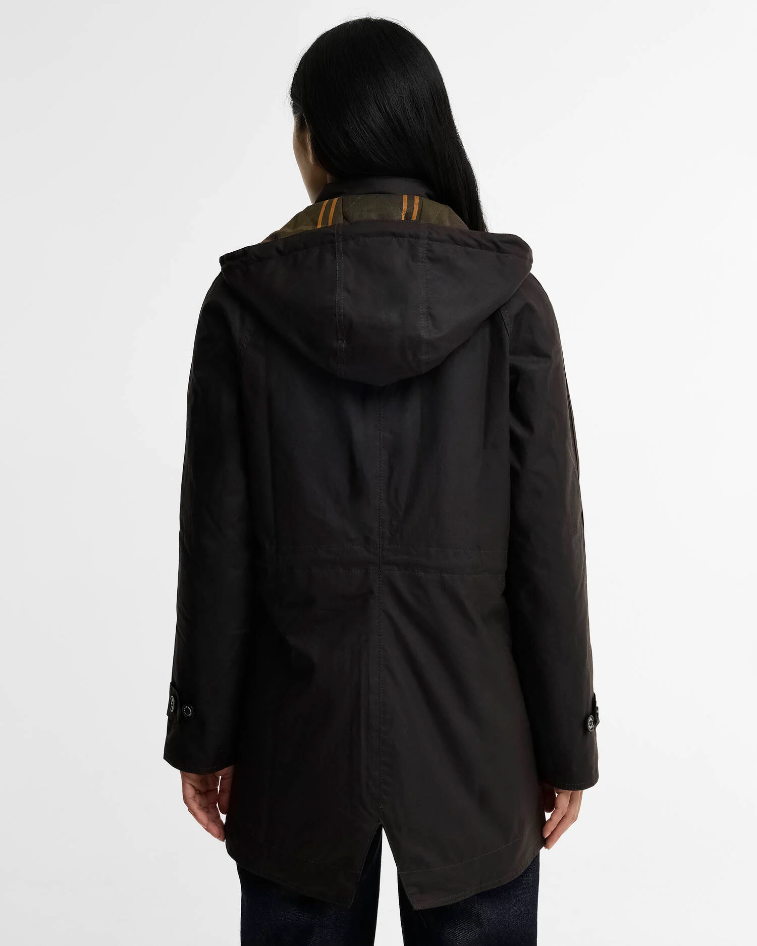Barbour donna parka cerato marrone rustic CANNICH - immagine 5