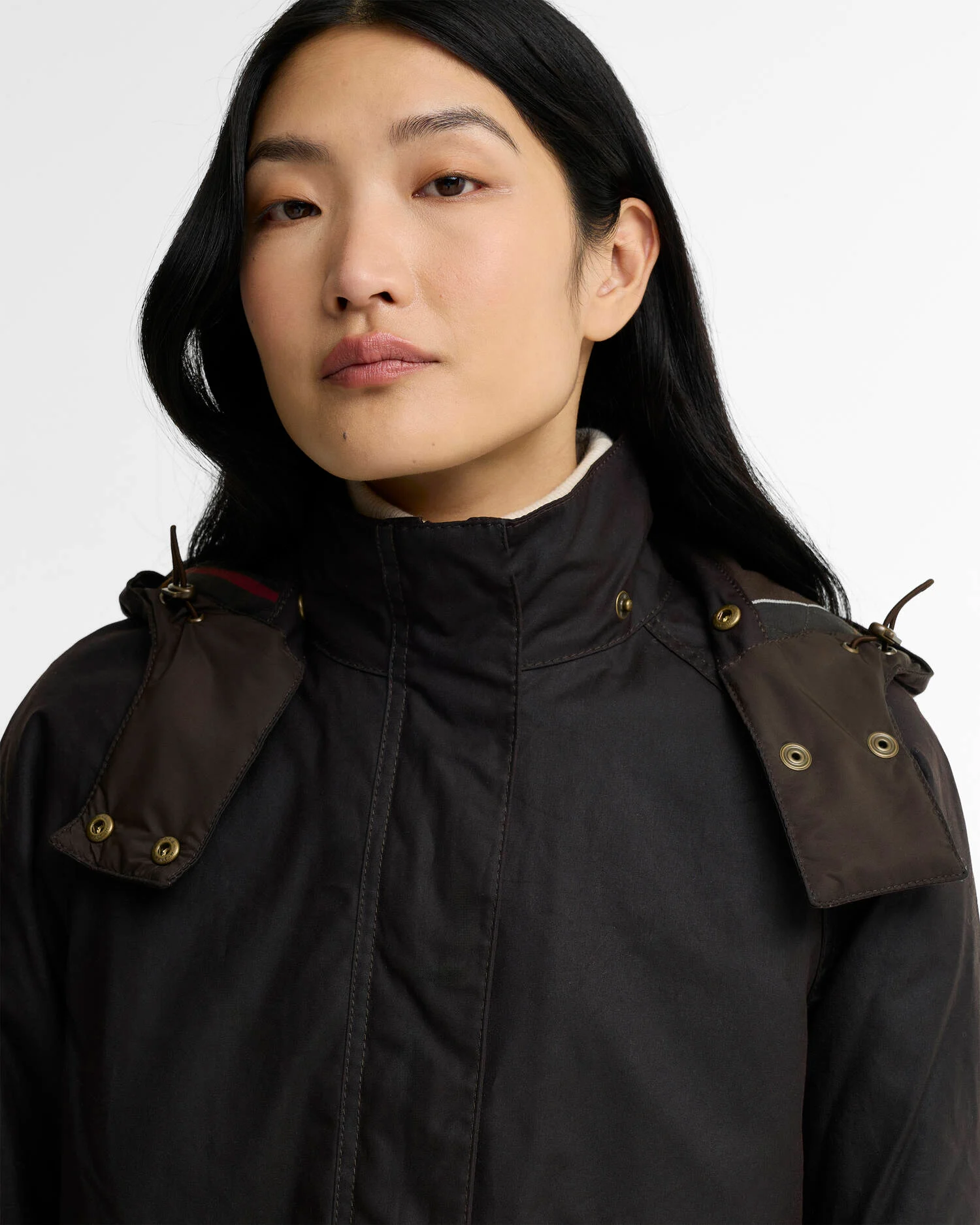 Barbour donna parka cerato marrone rustic CANNICH - immagine 2
