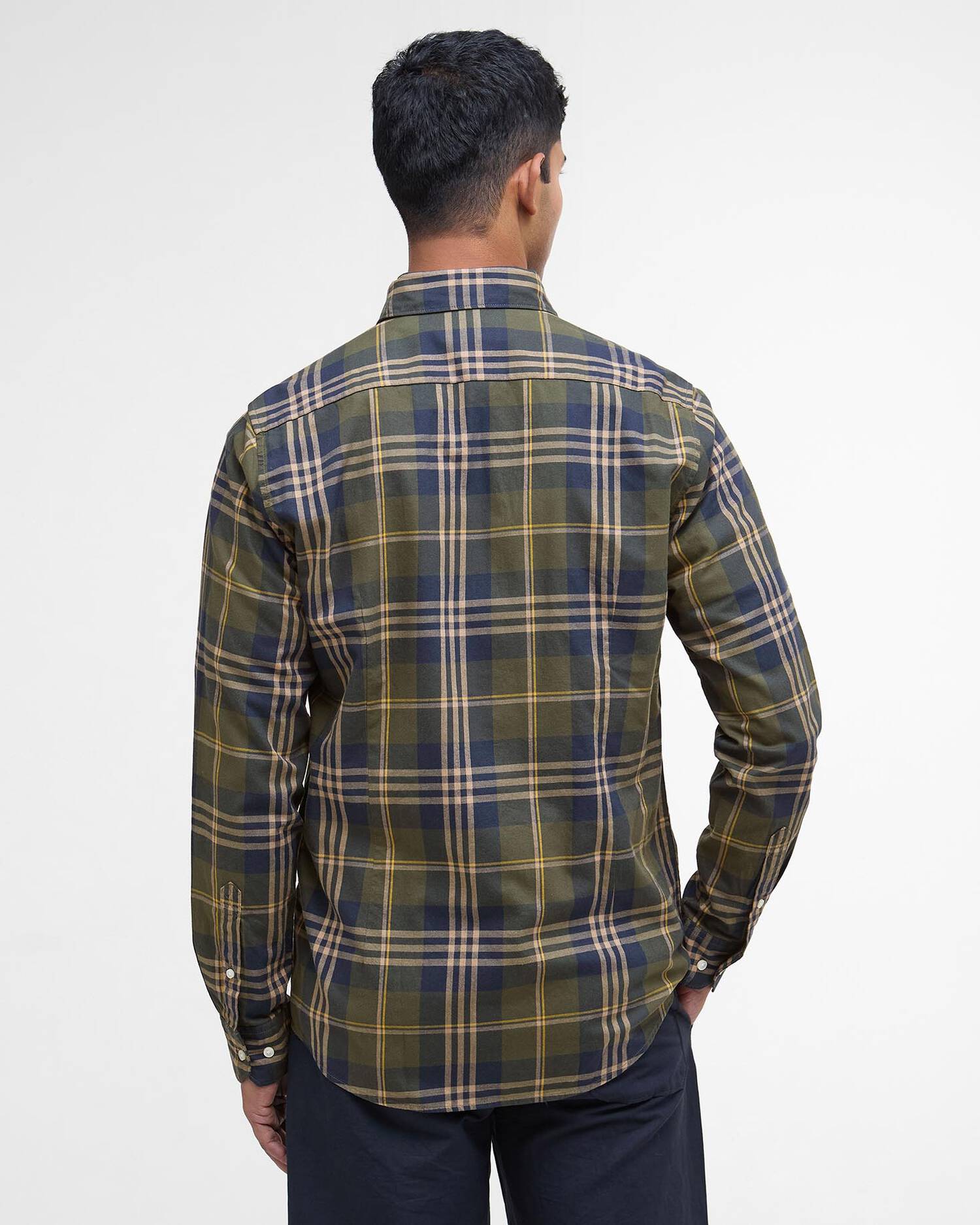 Barbour uomo camicia button down a quadri verde EDGAR - immagine 5
