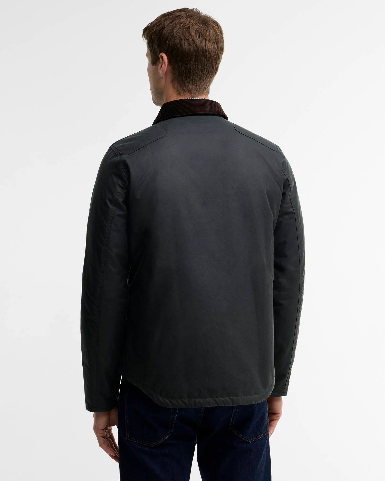 Barbour uomo giacca cotone cerato verde REELIN - immagine 6