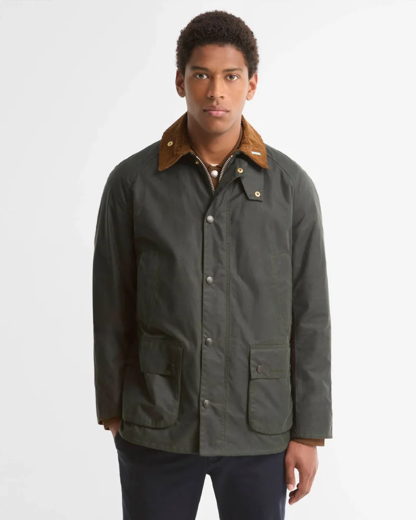 Barbour uomo giacca cerata verde ICONS ASHBY