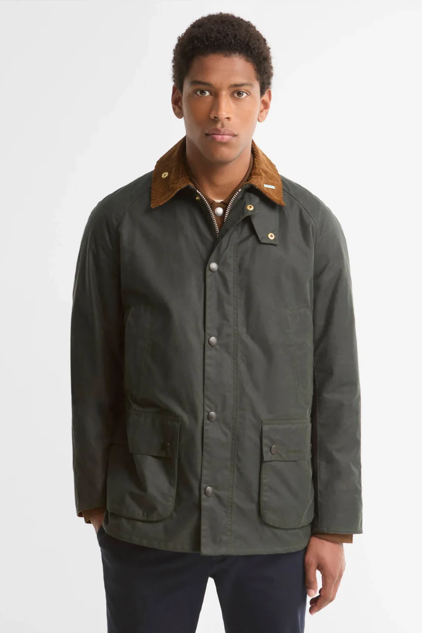 Barbour uomo giacca cerata verde ICONS ASHBY