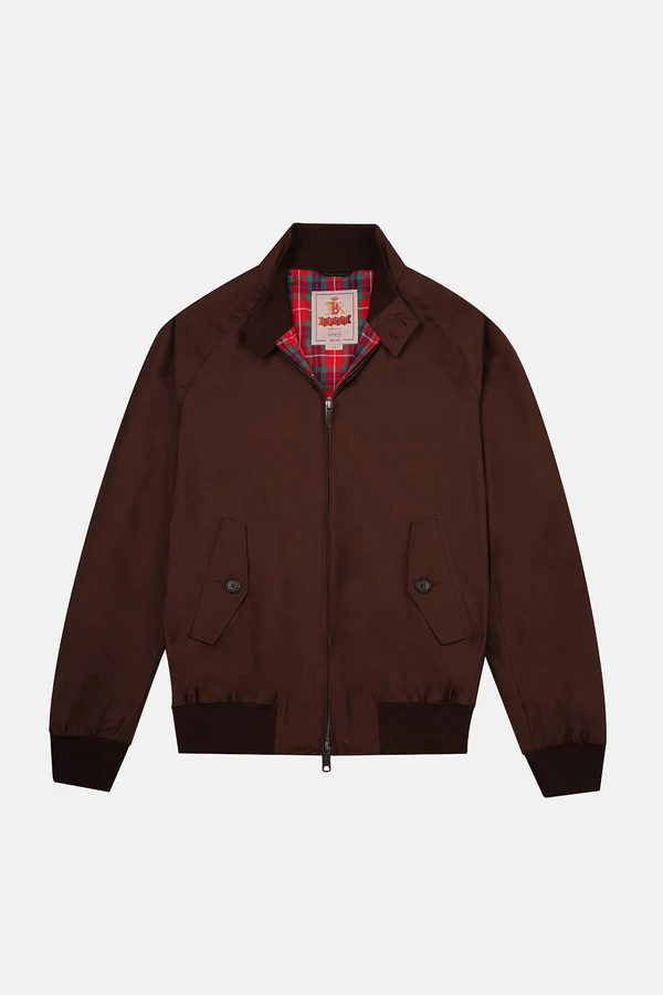Baracuta giubbotto uomo Harrington G9 marrone brown cigar - immagine 5