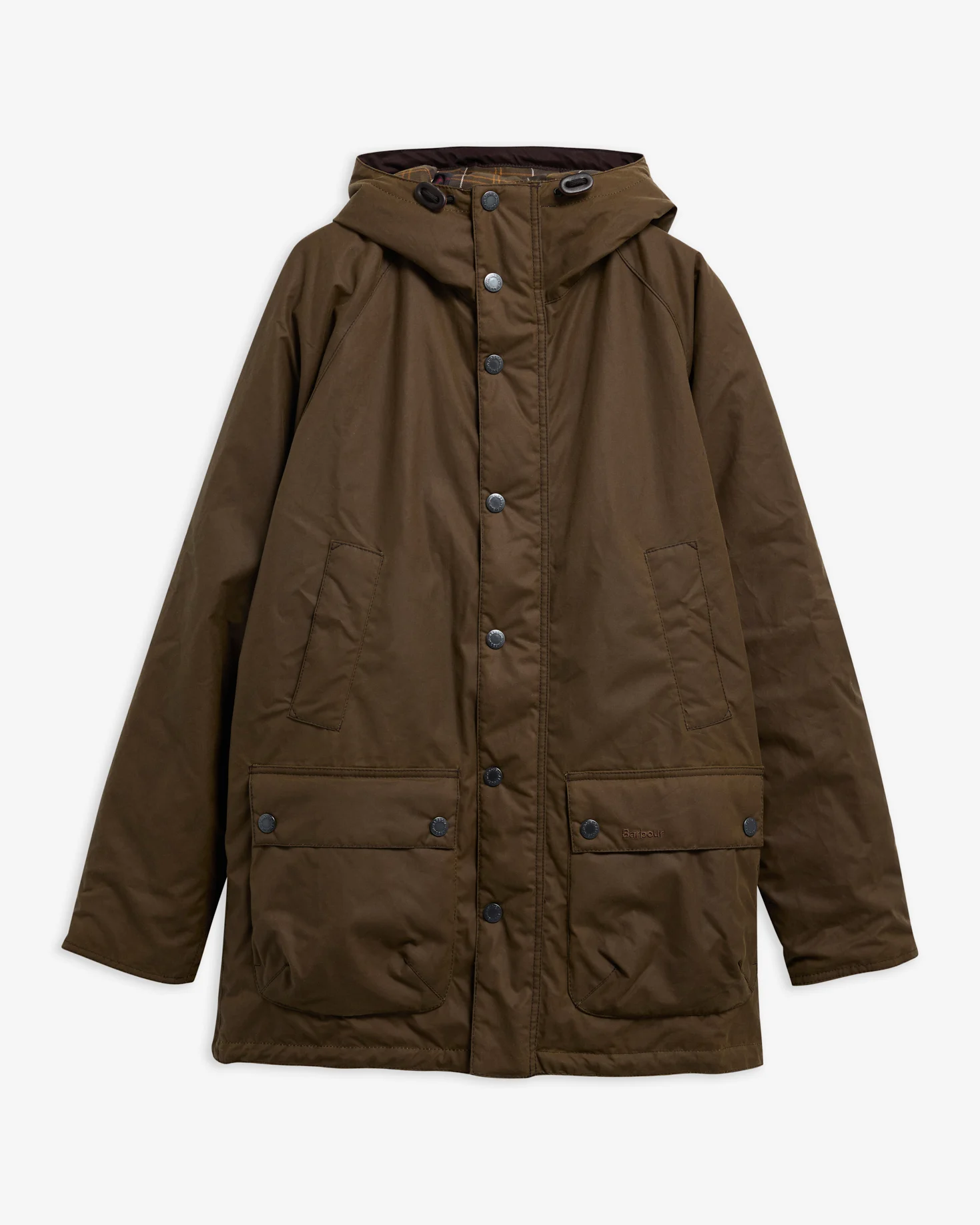 Barbour uomo parka cotone cerato beige BEDALE - immagine 6