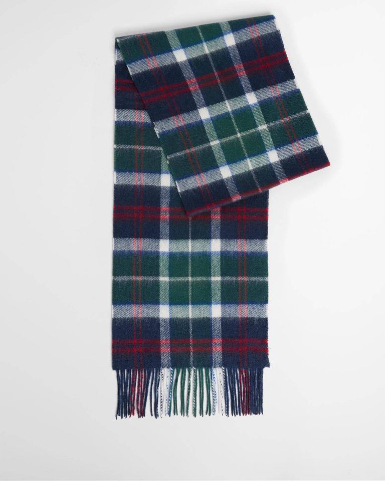 Barbour sciarpa tartan in lana e cashmere