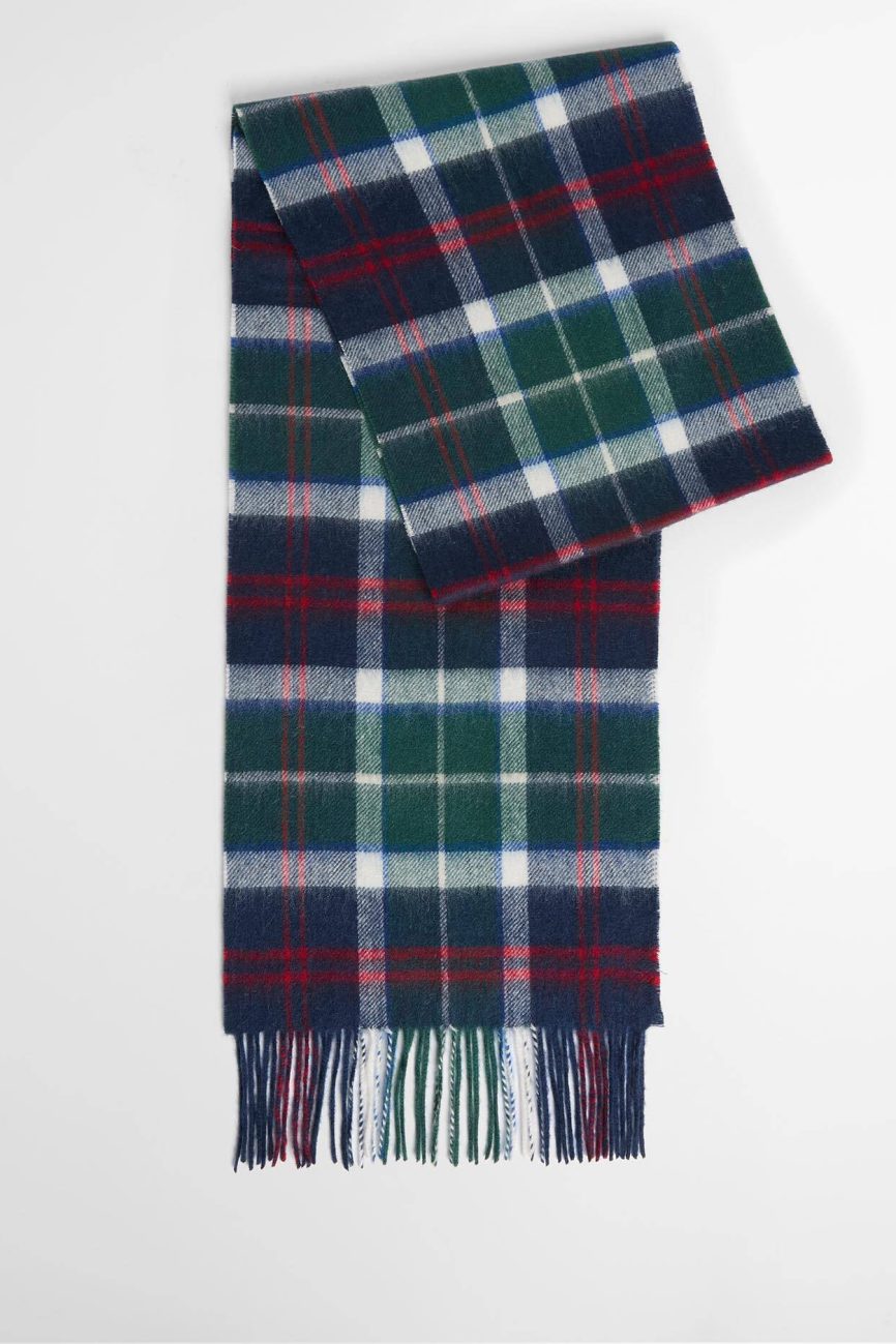 Barbour sciarpa tartan in lana e cashmere