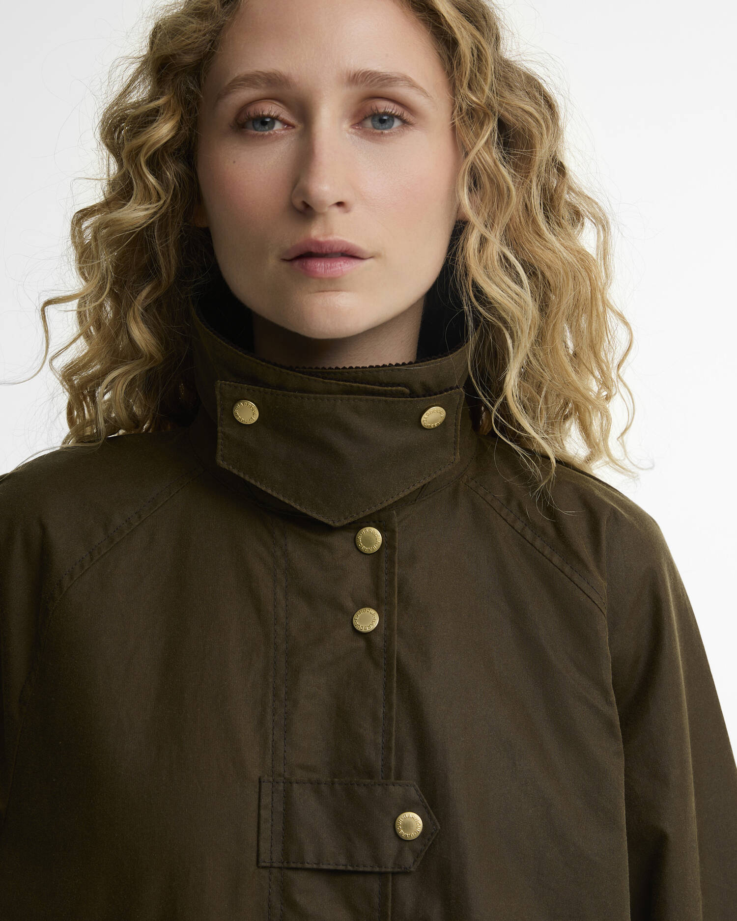 Barbour donna giacca cerata lunga nocciola KIRKLESS - immagine 2