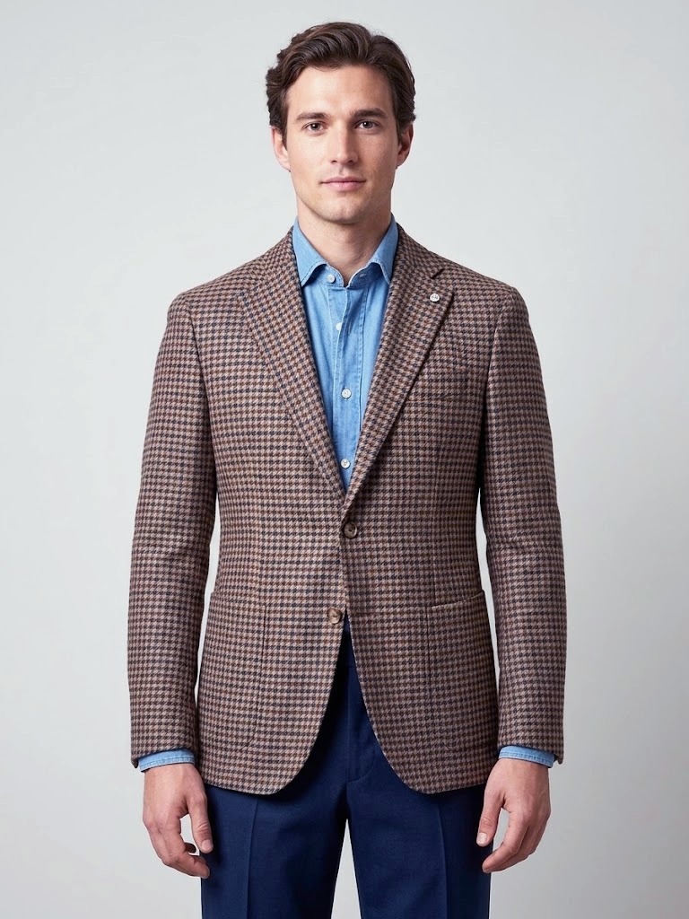 L.B.M. 1911 giacca lana e cashmere pied de poule JACK REGULAR