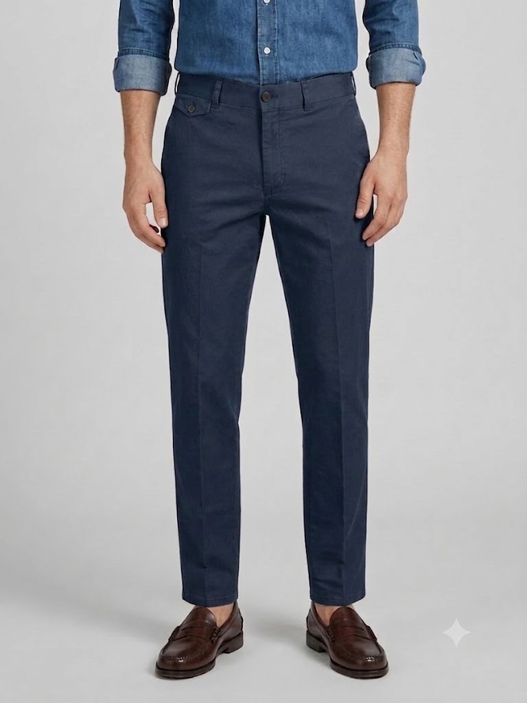 PT Pantaloni Torino pantalone relaxed fit in cotone blu