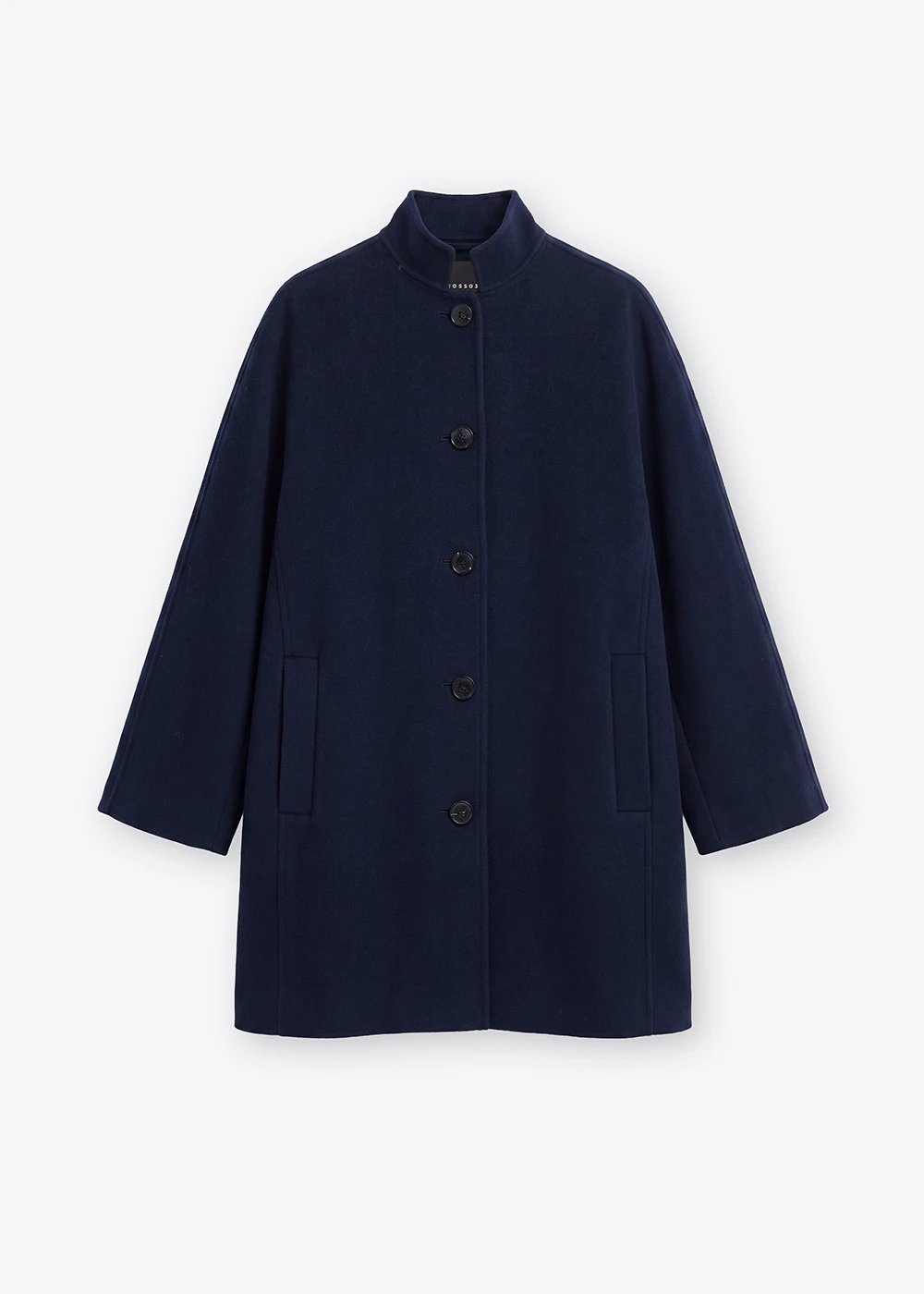 Rosso 35 cappotto double in lana e cashmere blu - immagine 4
