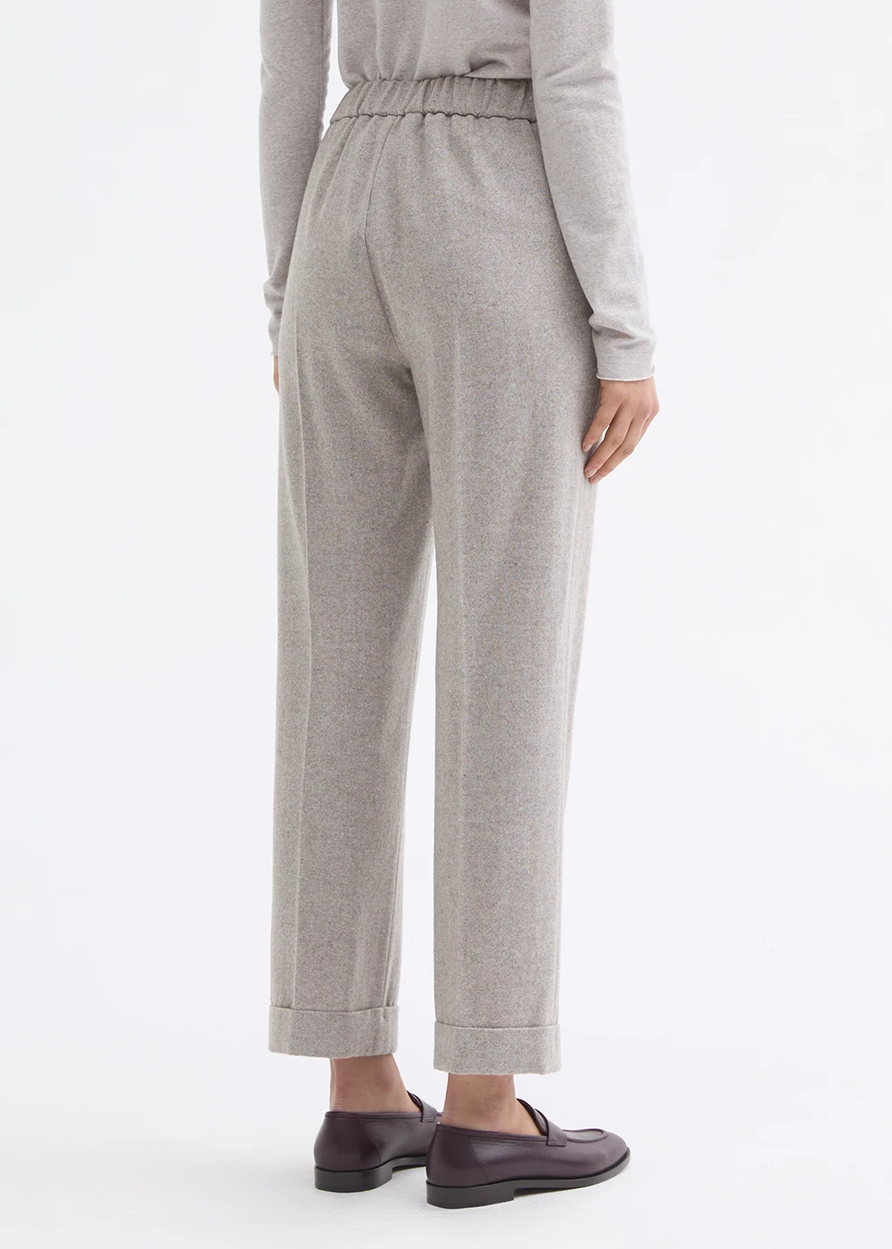 Rosso 35 pantalone in lana e cashmere beige - immagine 2