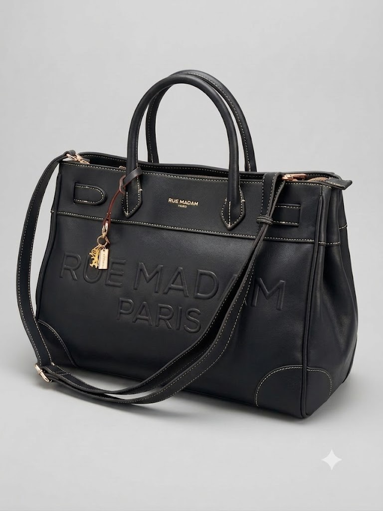 Rue Madam Paris borsa tote nera LA MAISON - immagine 4
