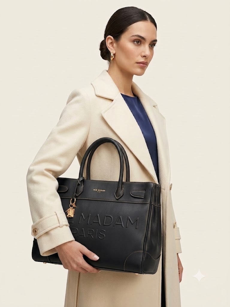 Rue Madam Paris borsa tote nera LA MAISON - immagine 2