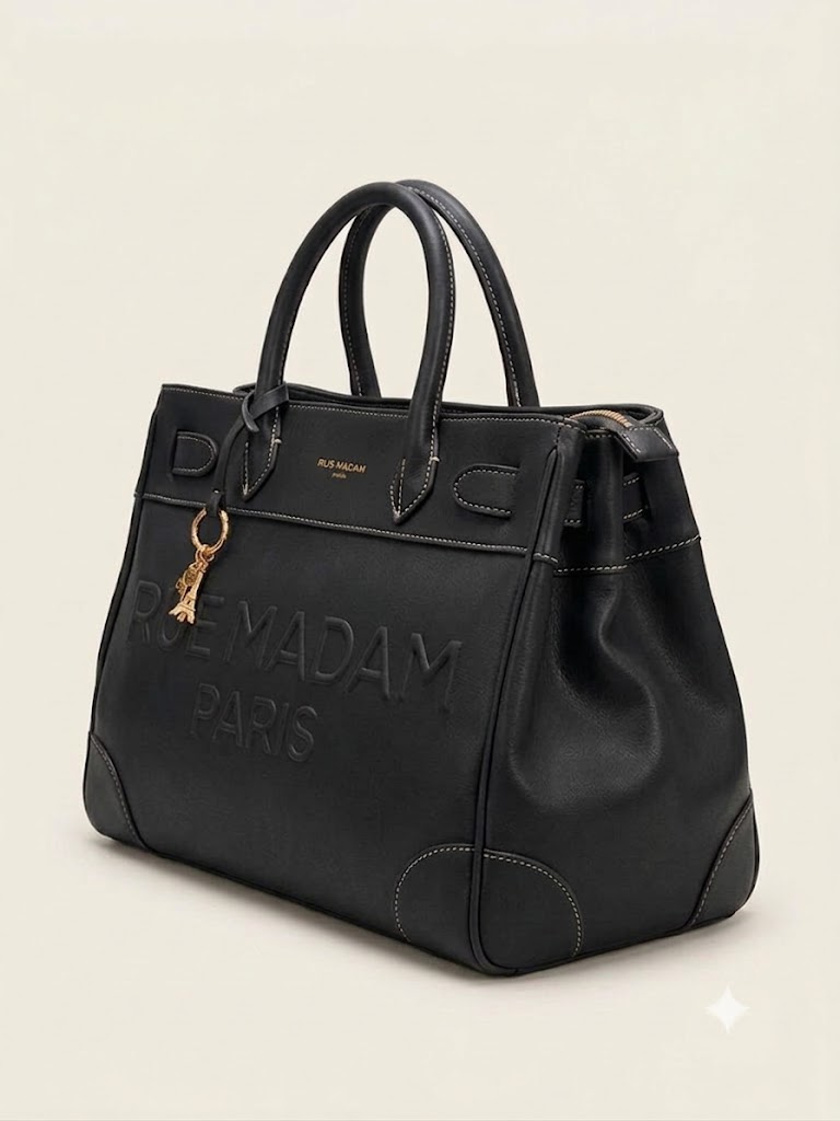 Rue Madam Paris borsa tote nera LA MAISON - immagine 5
