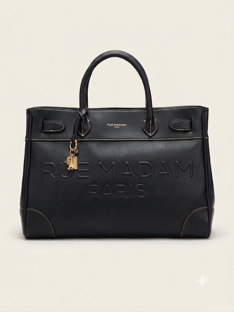 rue madam paris la maison tote bag borsa nera tote 5