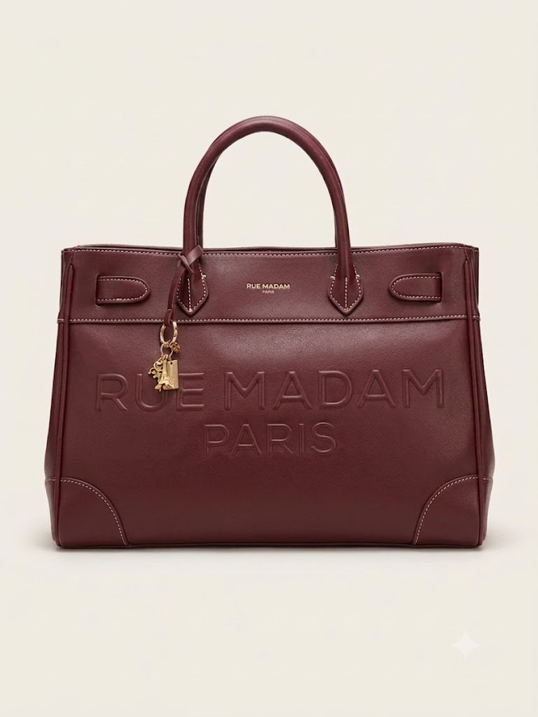 Rue Madam Paris borsa tote rosso barolo LA MAISON