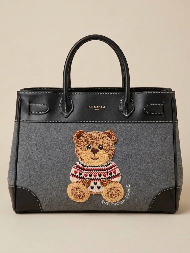 Rue Madam Paris borsa tote grigia MARVIN LOVE
