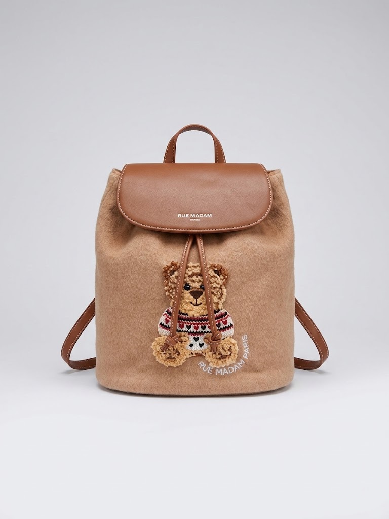 Rue Madam Paris zaino backpack cammello MARVIN LOVE