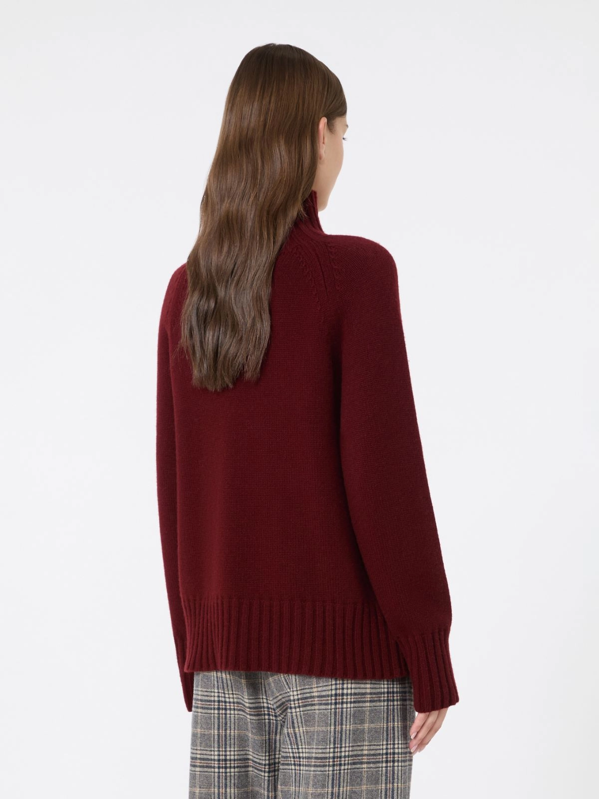 'S Max Mara maglia dolcevita bordeaux SMMMANTOVA - immagine 2