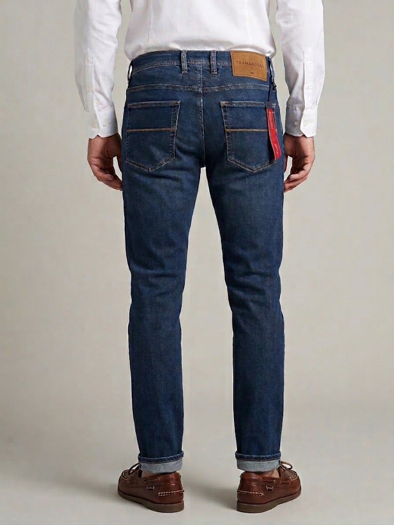 Tramarossa jeans indigo used relax lavaggio navy used LEONARDO - immagine 4