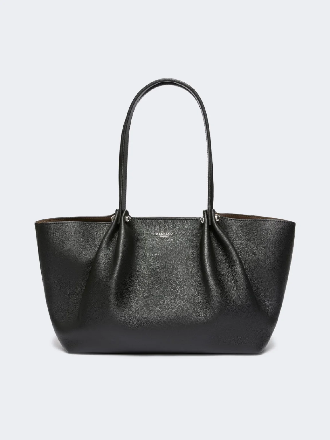Weekend Max Mara borsa tote in pelle nera WKASATIRA