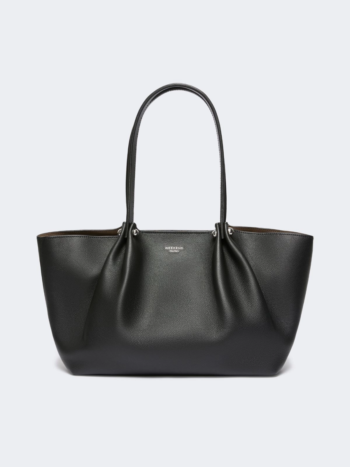 Weekend Max Mara borsa tote in pelle nera WKASATIRA