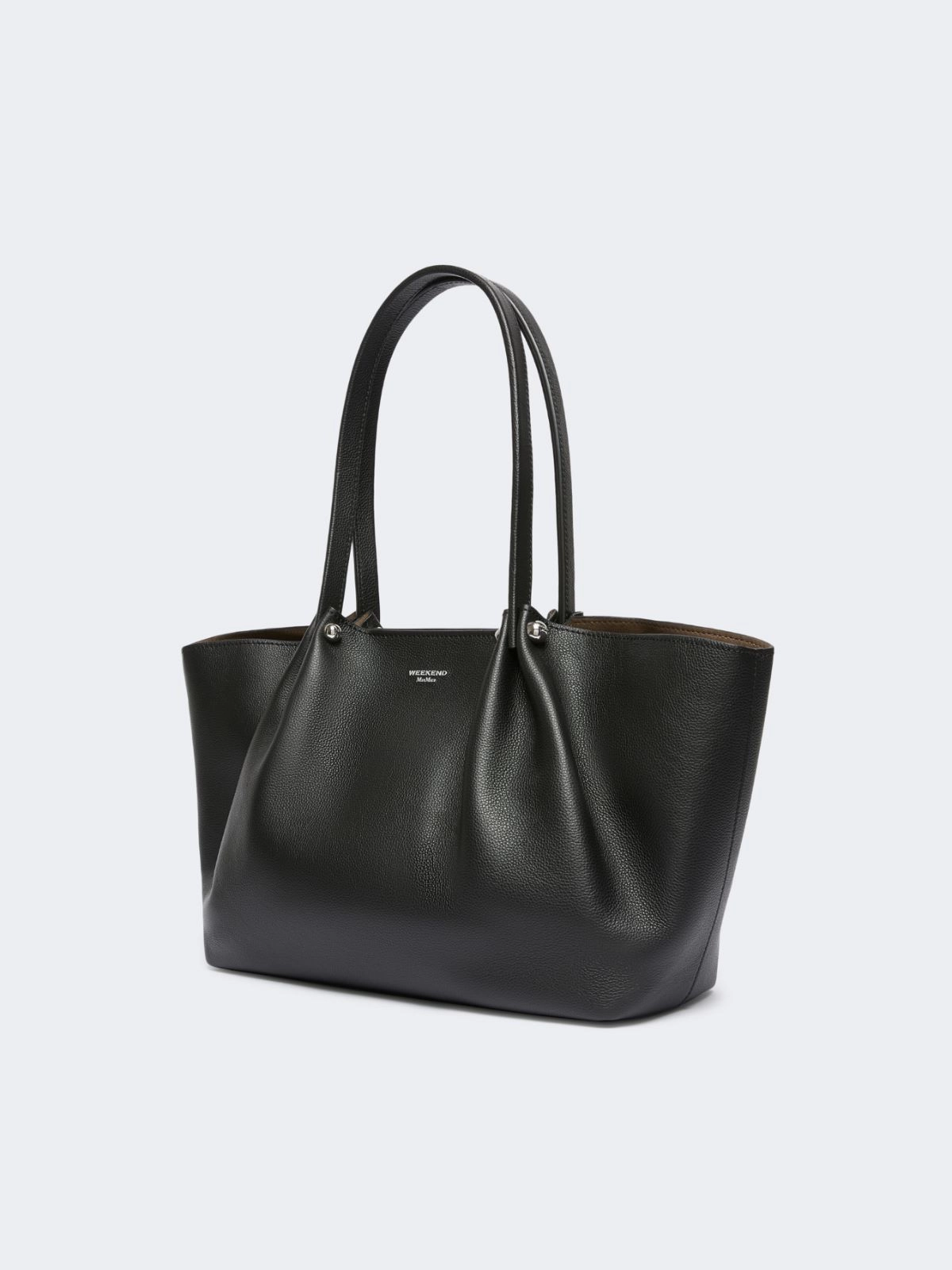 Weekend Max Mara borsa tote in pelle nera WKASATIRA - immagine 3