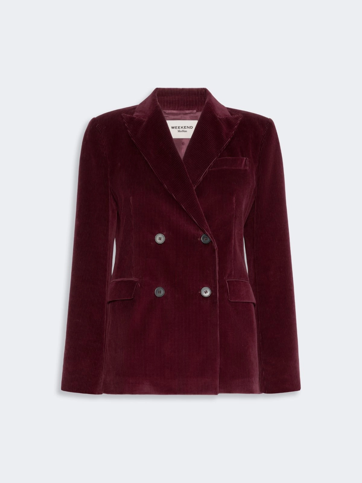 Weekend Max Mara giacca doppio petto in velluto a coste bordeaux WKDKATANGA - immagine 5