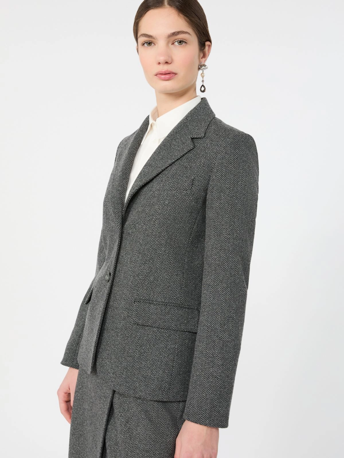 Weekend Max Mara giacca in jersey grigia WKDFEROCE - immagine 3