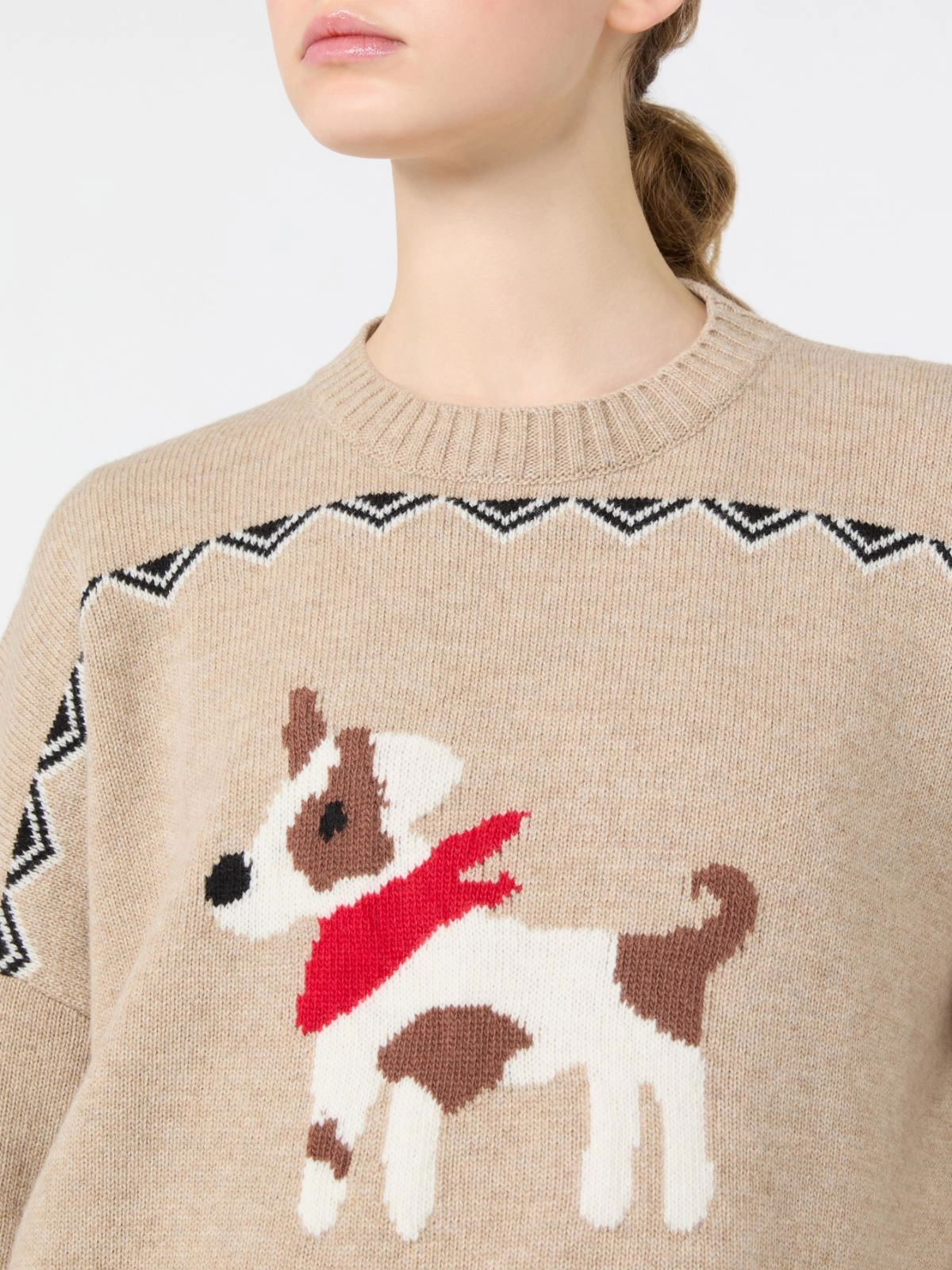 Weekend Max Mara maglia ampia disegno cane WKDPAVIDI - immagine 2