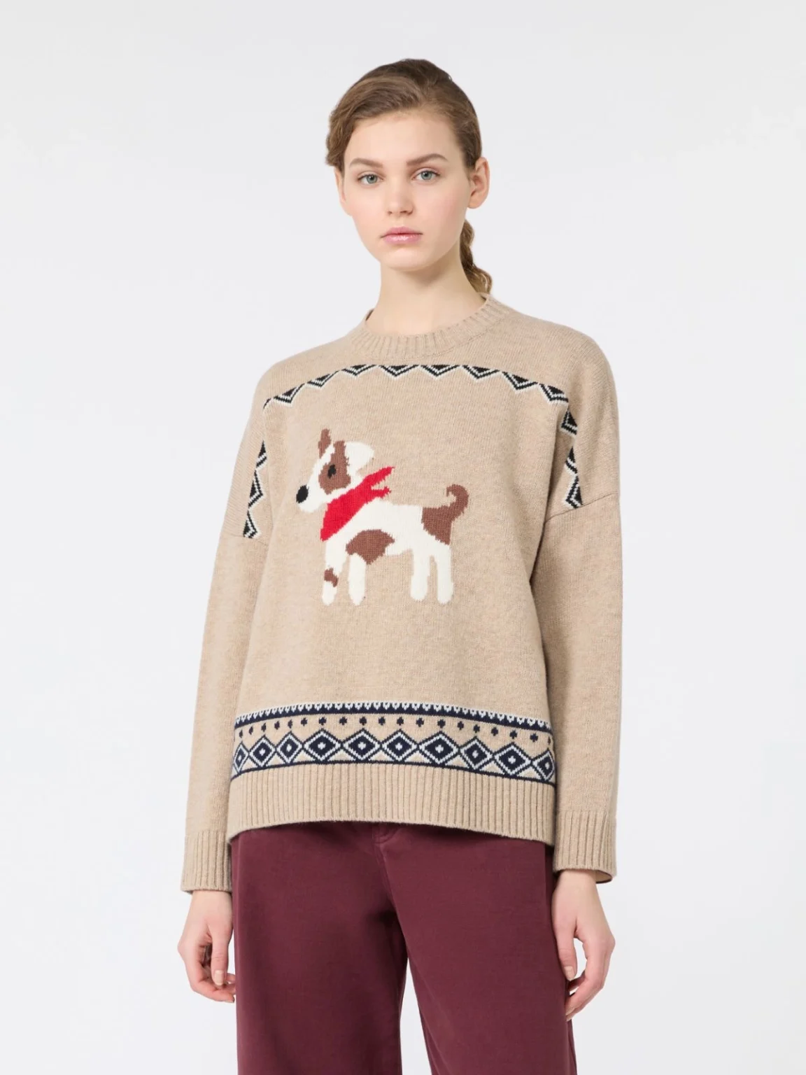Weekend Max Mara maglia ampia disegno cane WKDPAVIDI