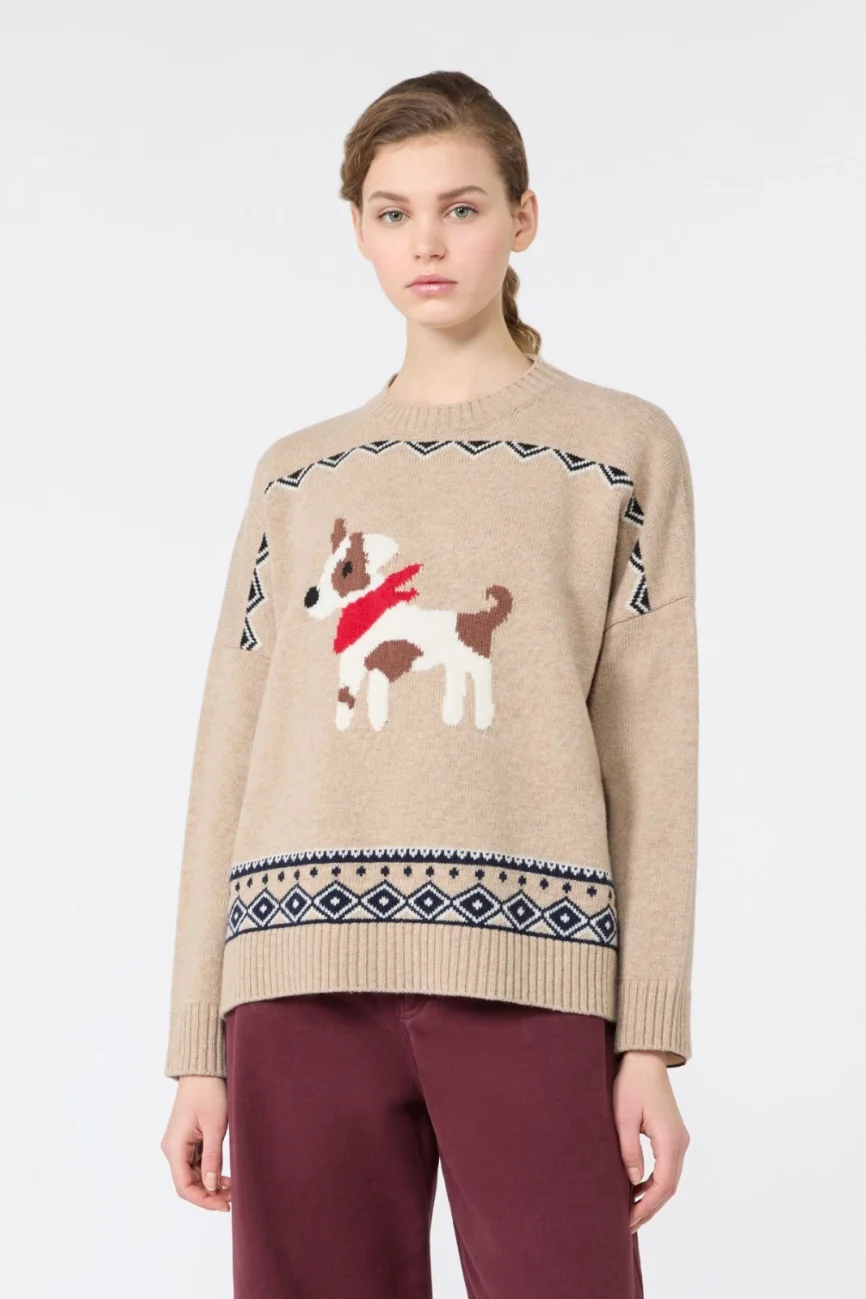 Weekend Max Mara maglia ampia disegno cane WKDPAVIDI