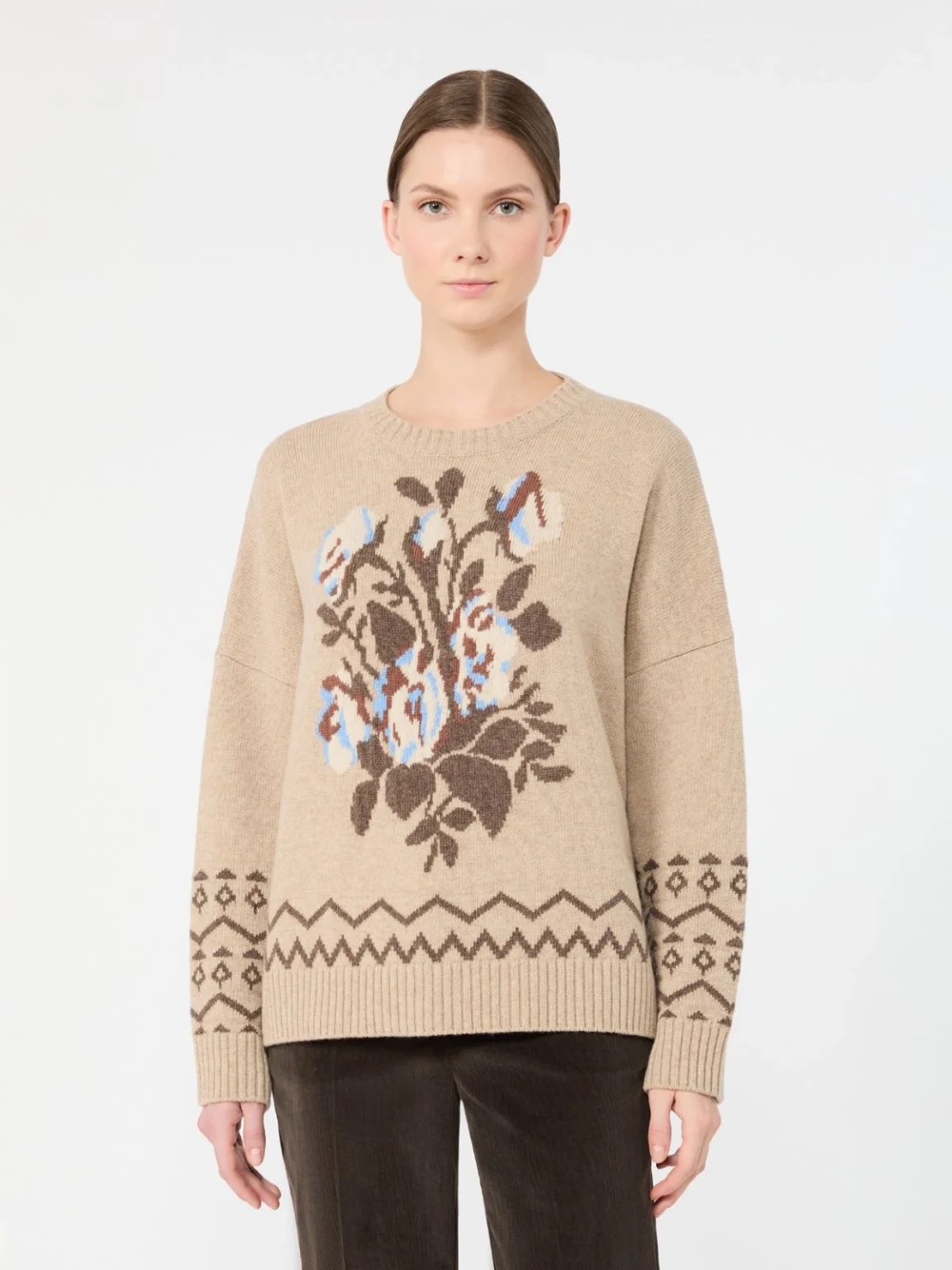 Weekend Max Mara maglia ampia disegno fiore WKDPAVIDI