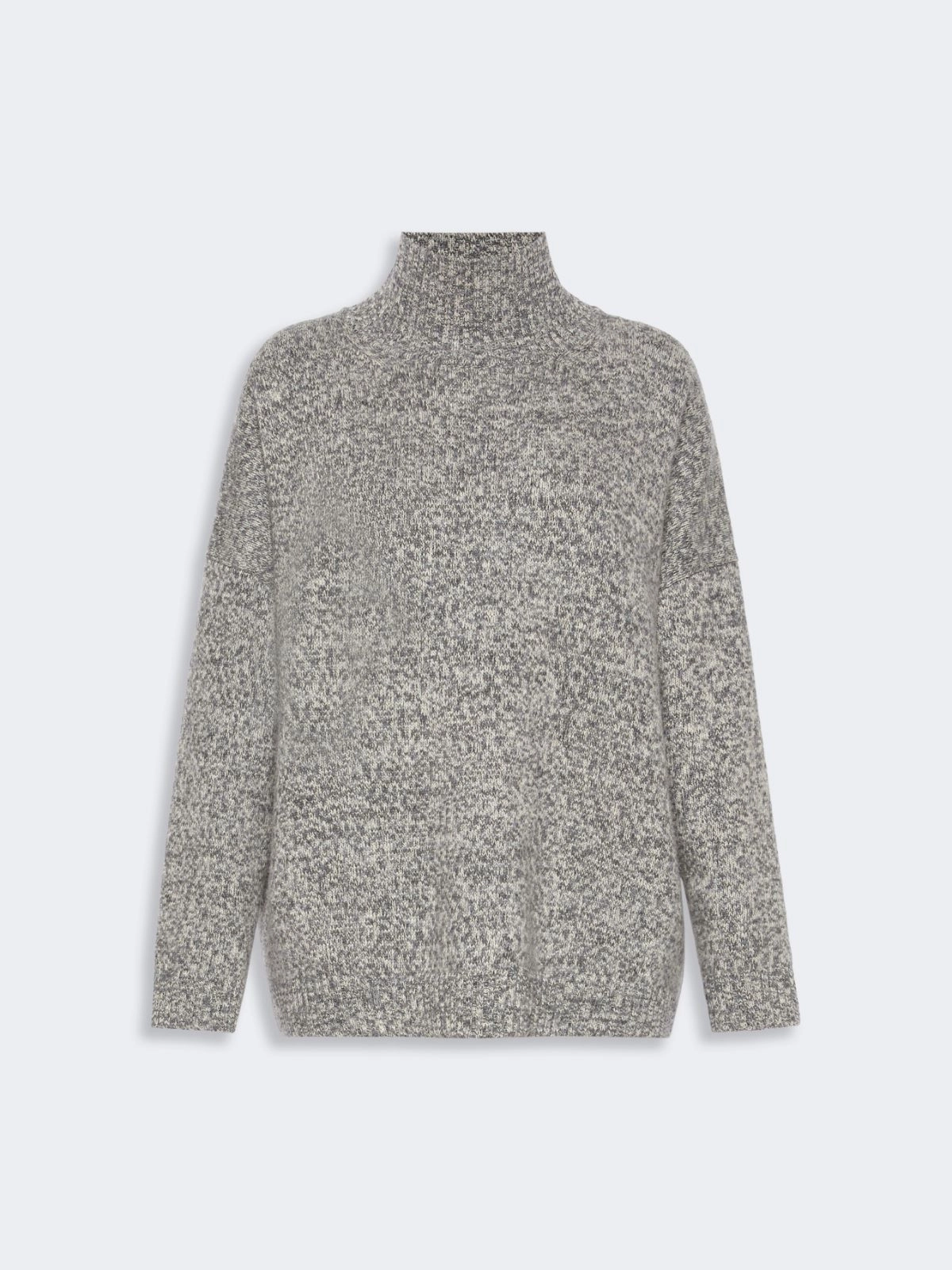 Weekend Max Mara maglia collo alto in lana grigio melange WKDBORGIA - immagine 4