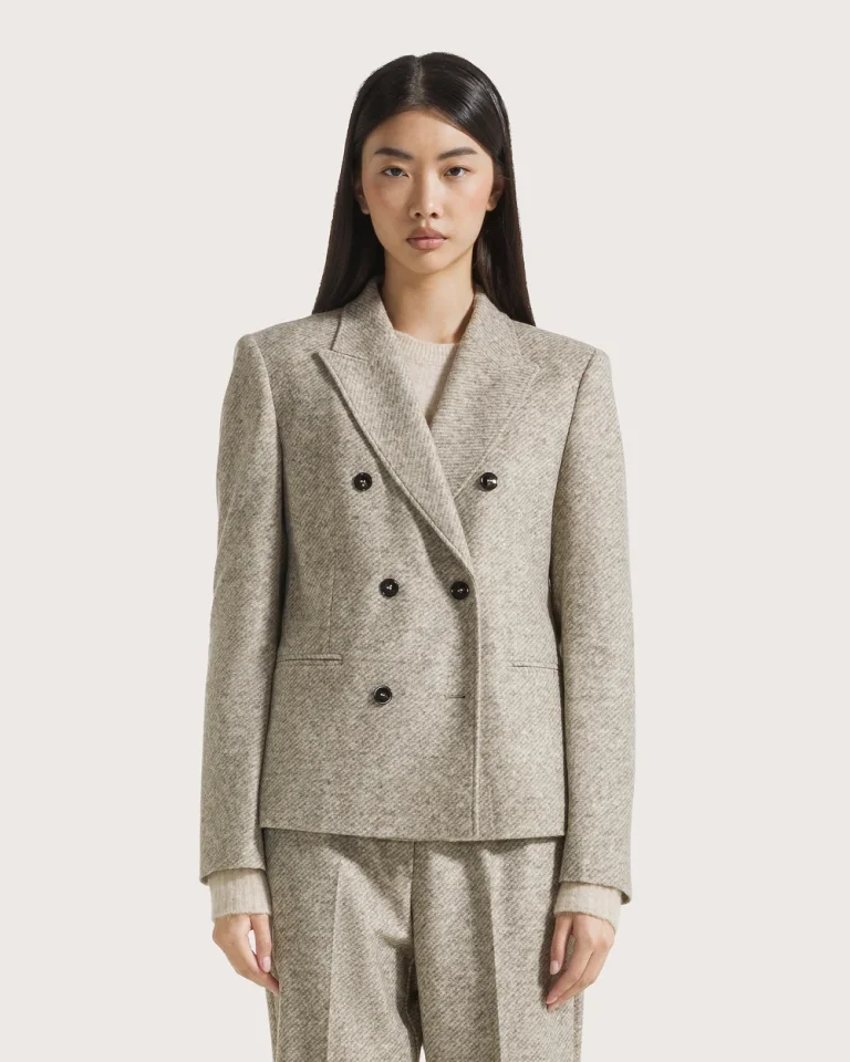 Seventy 19.70 giacca doppio petto spigata beige